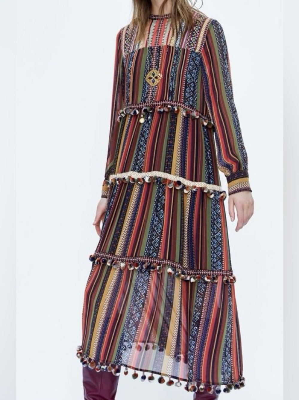 Zara Pom Pom Dress